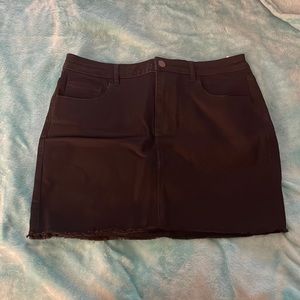 Garage black skirt w/little distressing at the bottom